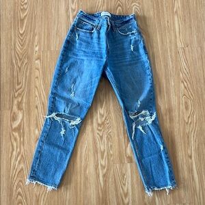 Distressed Blue Jeans for Women